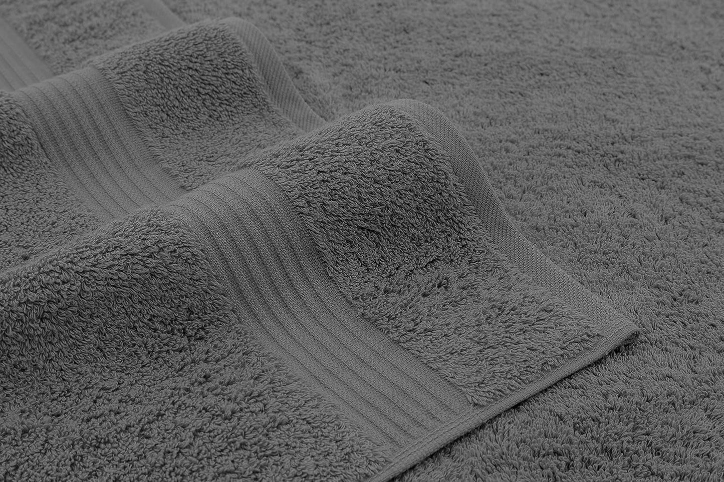 American Veteran Towel, Hand Towels for Bathroom Set of 4, 100% Cotton Turkish Hand Towel Sets, Soft Hand Face Towels, Dark Gray Hand Towels