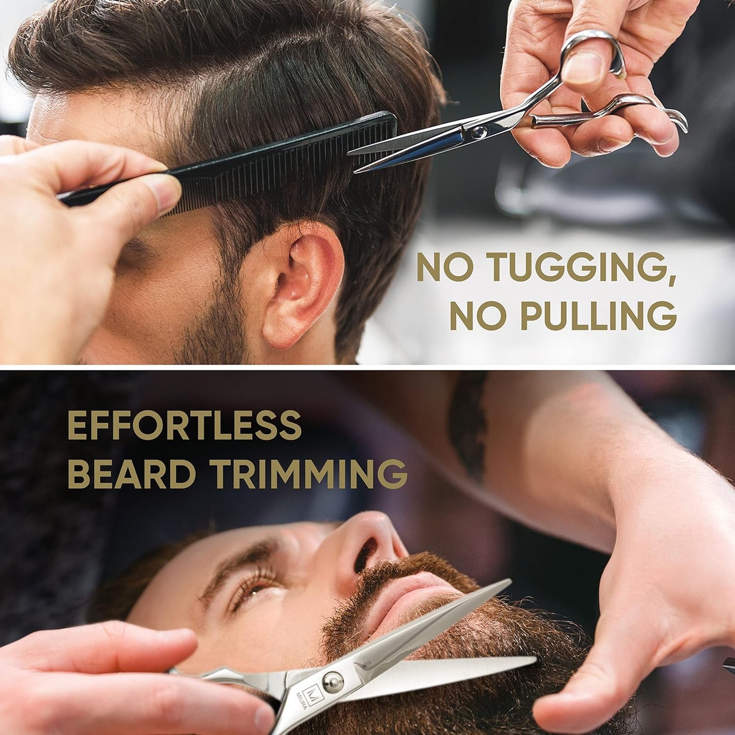 Miura Professional Hair Cutting Scissors for Women, Men and Hairdressers | 6.5” Stainless Steel Barber Shears for Hair Cutting (Scissors)