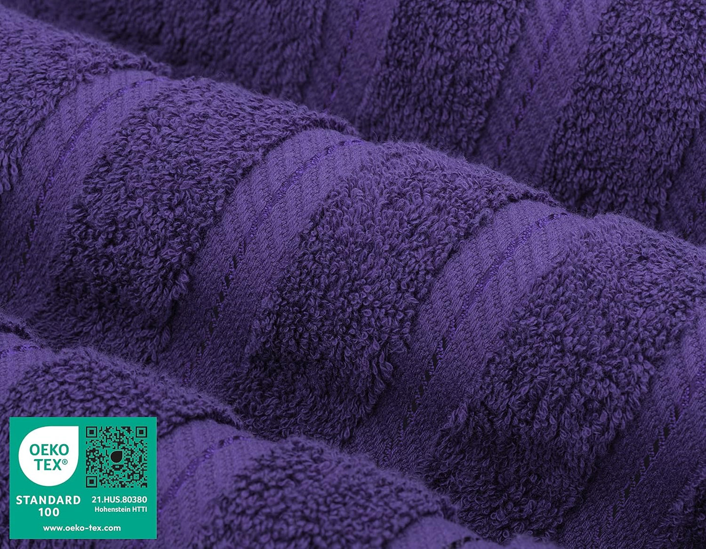 American Soft Linen 35x70 Jumbo Large Bath Towels, 600 GSM 100% Cotton Turkish Bath Sheet, Oversized Luxury Bath Towels for Bathroom Beach and Pool, Purple