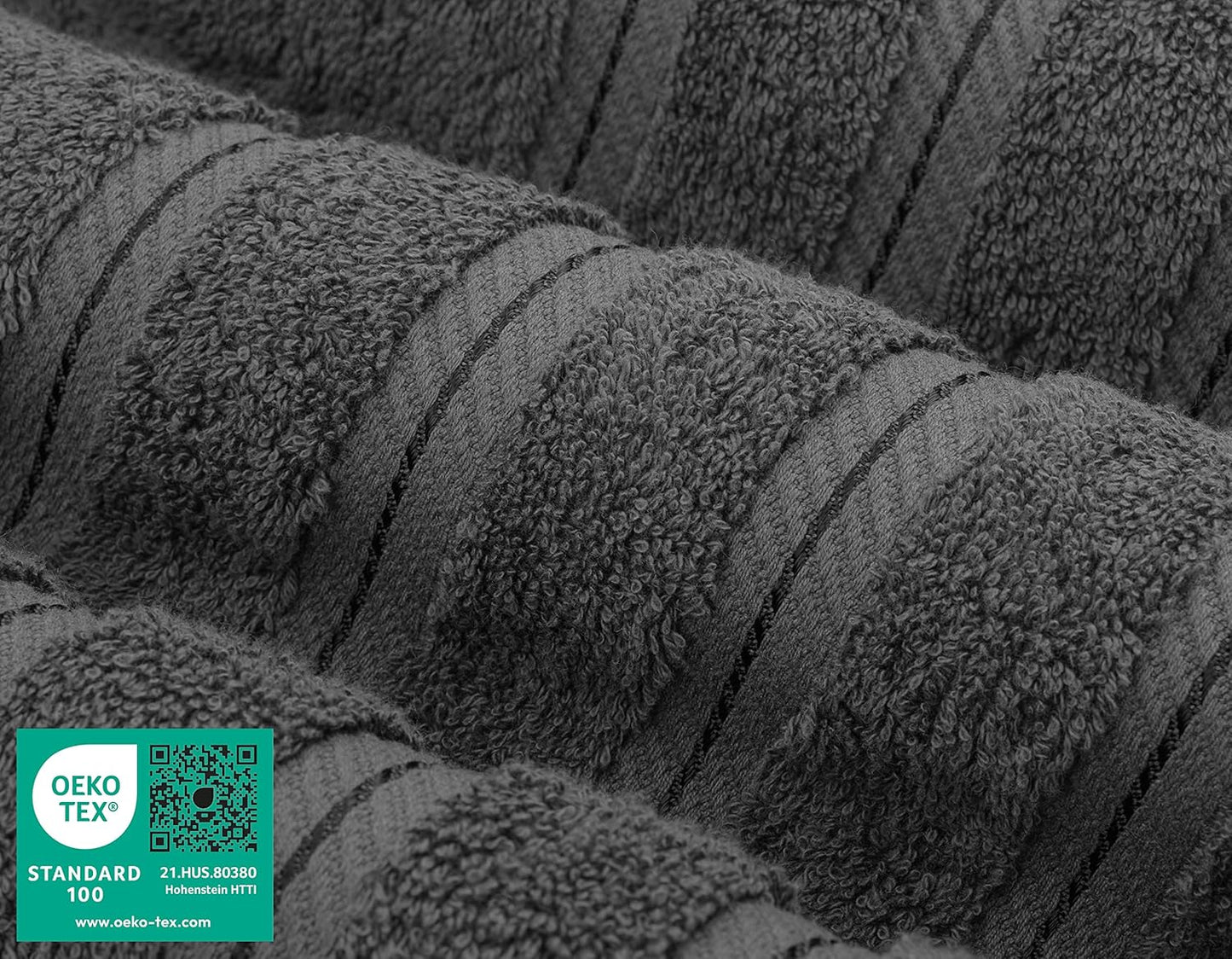 American Soft Linen 35x70 Jumbo Large Bath Towels, 600 GSM 100% Cotton Turkish Bath Sheet, Oversized Luxury Bath Towels for Bathroom Beach and Pool, Dark Gray