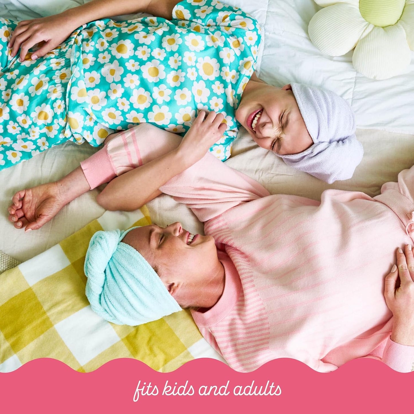 Turbie Twist 2-Pack Microfiber Hair Towel for Beauty, Travel, Gifting - Hair Wrap Turban for Straight, Wavy & Curly Hair - Premium Personal Care - Dark Pink & Light Pink