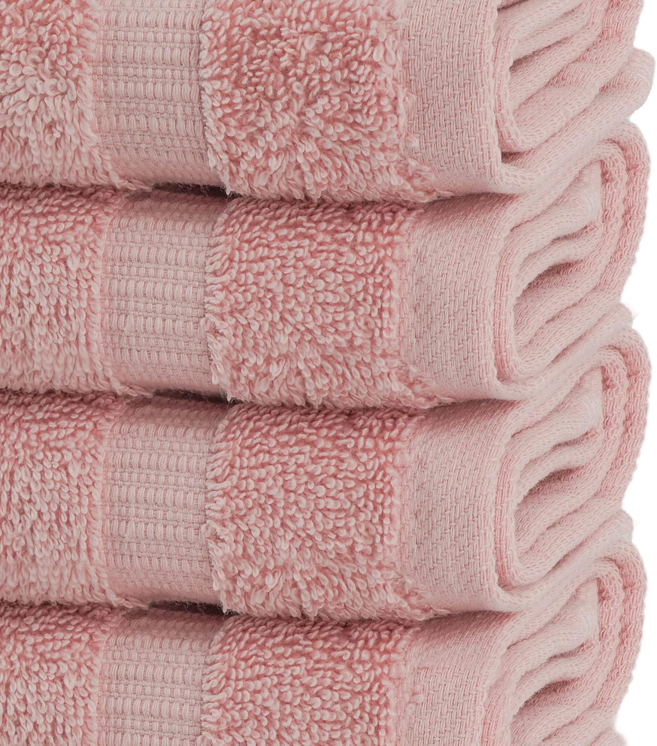 Chakir Turkish Linens | Hotel & Spa Quality 100% Cotton Premium Turkish Towels | Soft & Absorbent (12-Piece Washcloths, Pink)