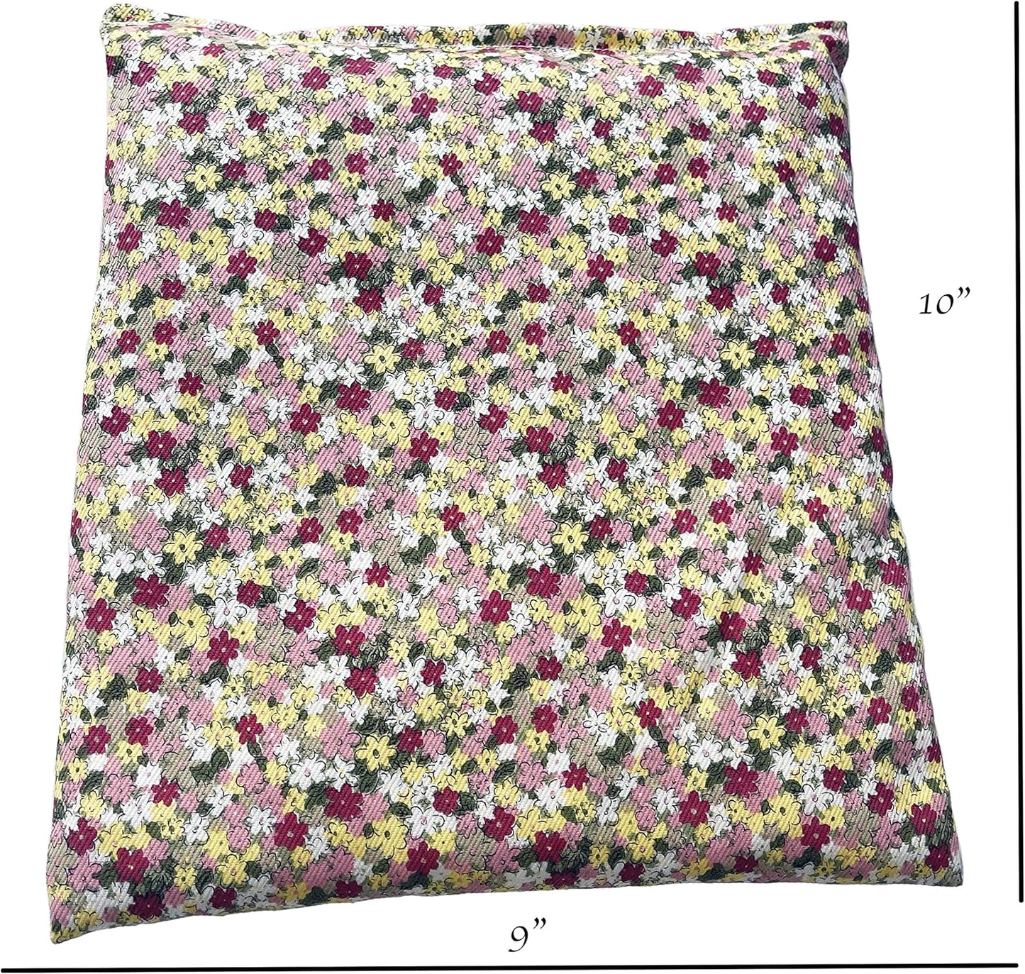 Heating Pad Corn Filled. Natural Heat Therapy for Lower Back, Neck, Shoulders, Cramps. Pain and Stress Relief Heated Wrap. (Spring)