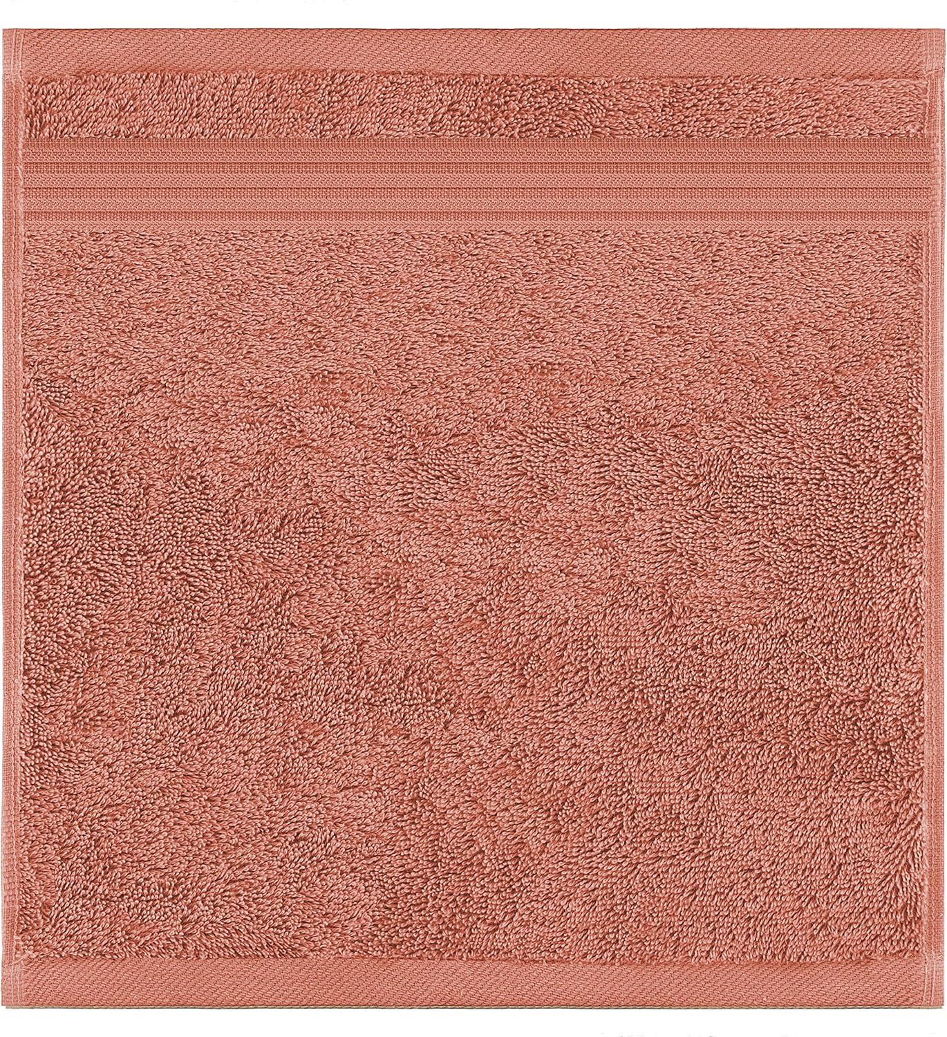 American Veteran Towel, 100% Cotton Turkish Washcloths for Bathroom Essentials 4 Pack, Soft Absorbent Wash Cloths Quick Drying Small Towels Washrags, Coral