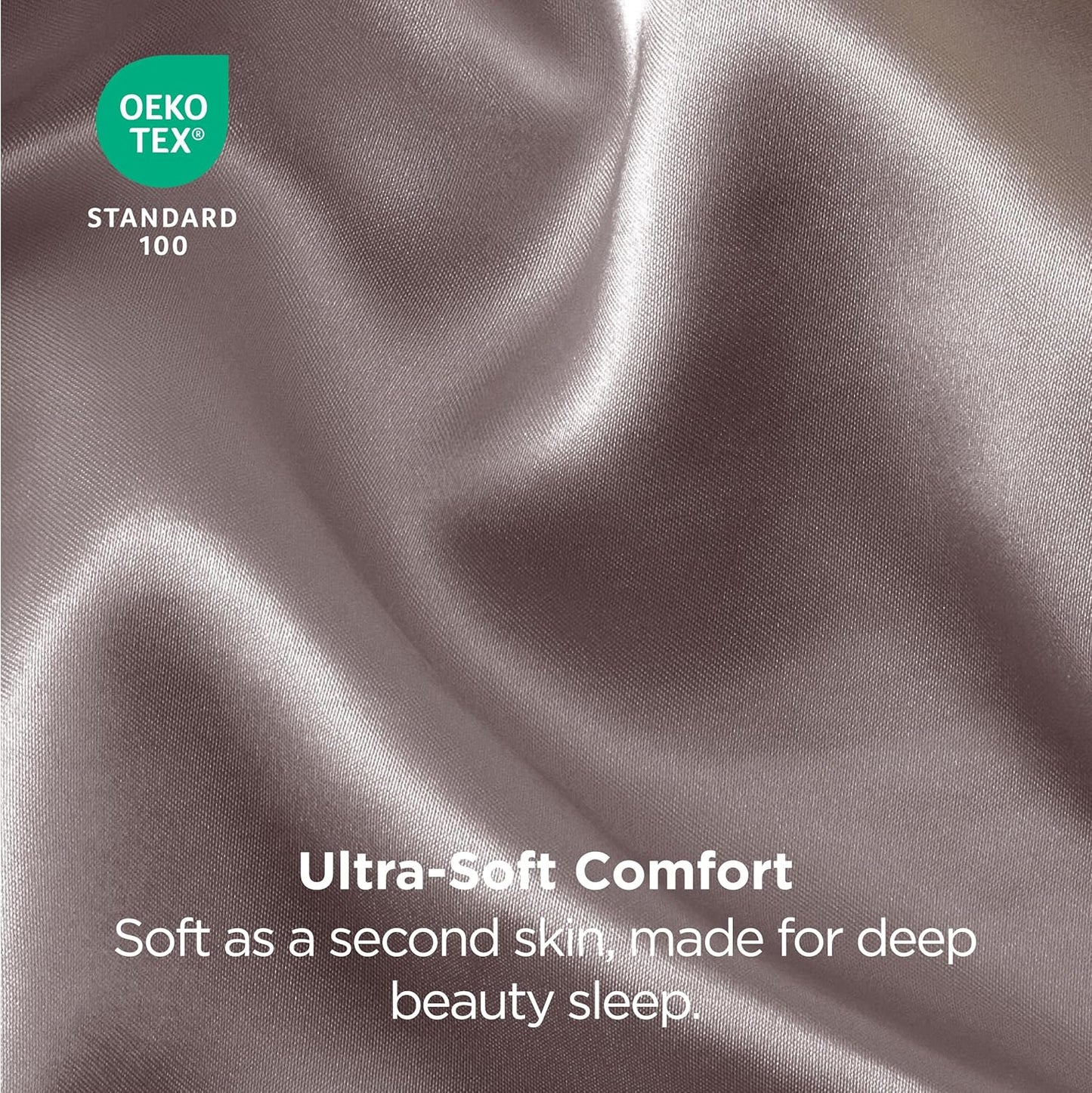 Bedsure King Size Satin Pillowcase Set of 2 - Dusty Rose Silky Pillow Cases for Hair and Skin with Envelope Closure, Similar to Silk Pillow Cases, Gifts for Women Men, 20x36 Inches, 2pcs