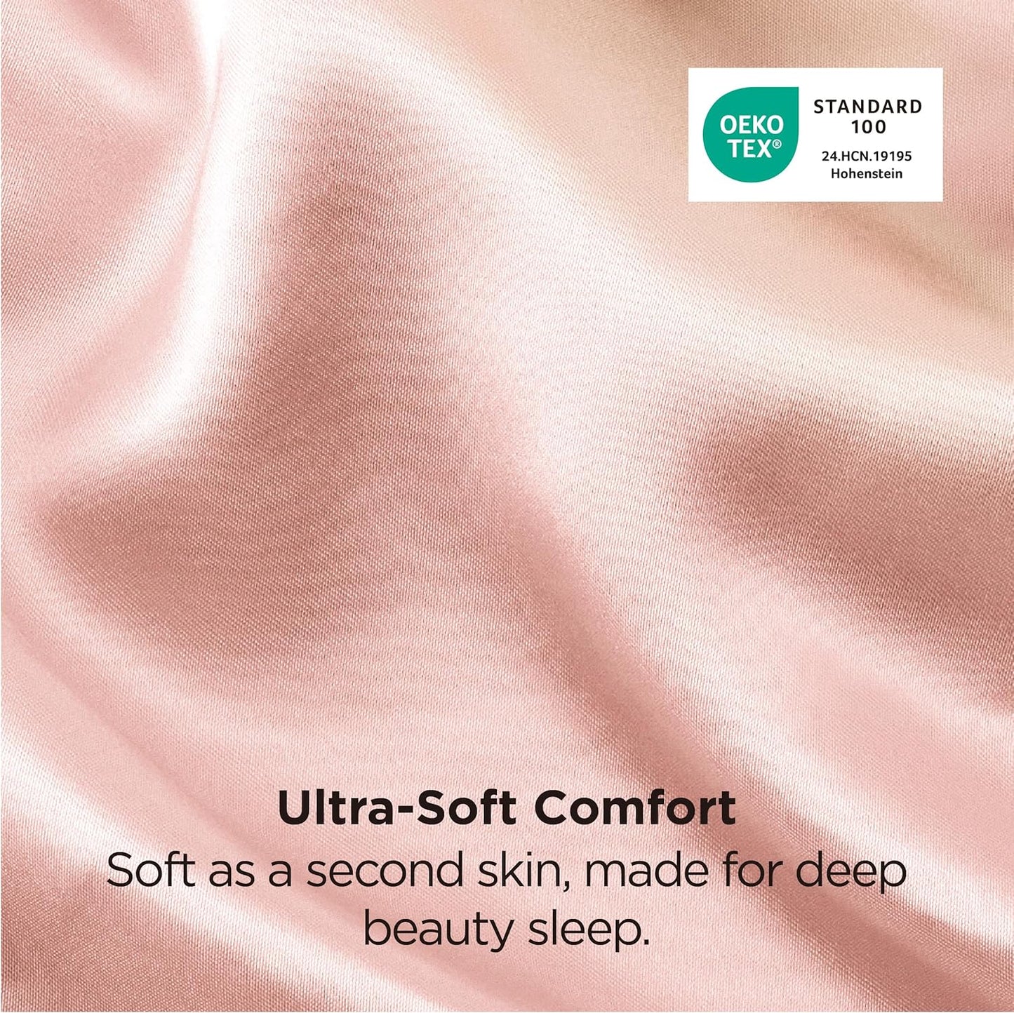 Bedsure Satin Pillowcase 2 Pack Similar to Silk Pillow Cases Standard Size, Pillow Case for Sleeping Women with Envelope Closure, Gifts for Women Men, Coral, 20x26 Inches, 2pcs