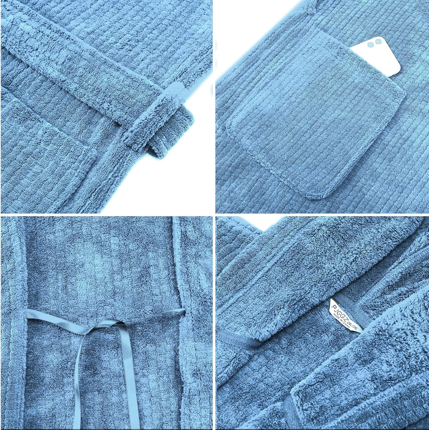 Women's Shawl Collar Bathrobe, Soft Long Towel Robes for Women - Super Absorbent Quick Dry yet Warm