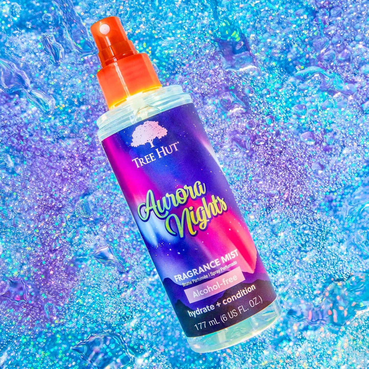 Tree Hut Fragrance Mist - Aurora Nights - 6 fl oz - Hydrating, Alcohol-Free Formula - Cozy Scent with Warm Pistachio and Toasted Marshmallow Notes